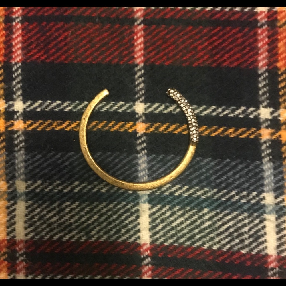 Bronze Clear Crystal Bangle